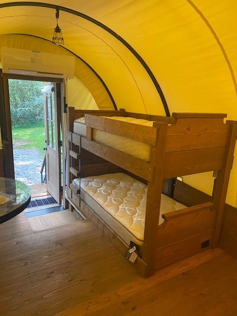 Bunk bed in wagon